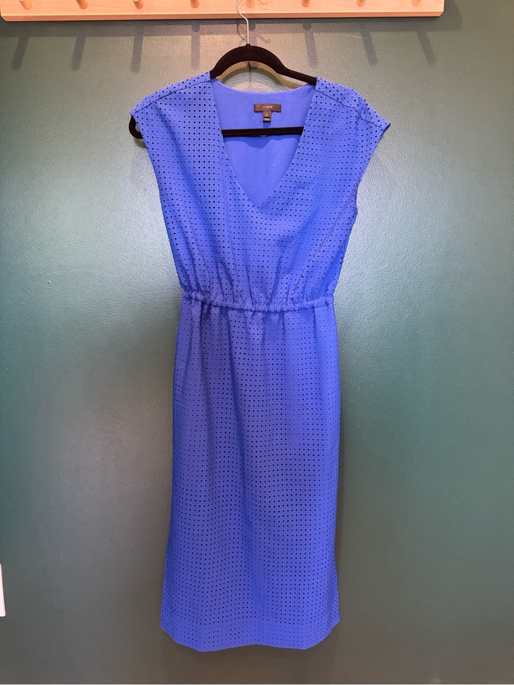 J.Crew Blue Eyelet Midi Dress – Size 0